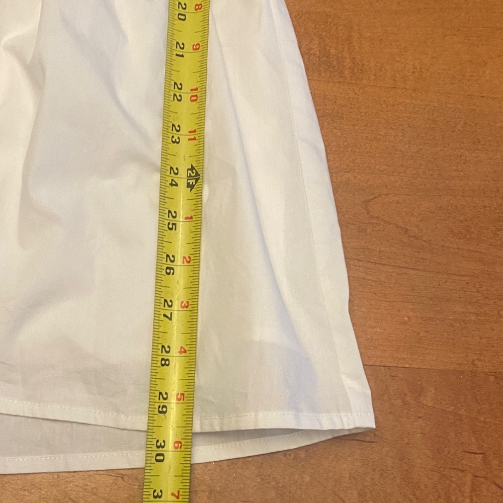 Princess Polly Stellaria Ruched Long Sleeve White Button-Up Mini Dress - Picture 7 of 7